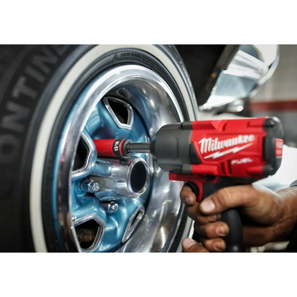 Milwaukee SHOCKWAVE Impact Duty 1/2" Drive SAE & Metric 9 Piece Lug Nut Wheel Socket Set 49-66-7832