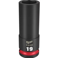 Milwaukee Shockwave Impact Duty 1/2" Drive 19mm Deep 6 Point Socket 49-66-6280