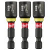 Milwaukee SHOCKWAVE Impact Duty 5/16" x 1-7/8" Magnetic Nut Driver 3PK 49-66-4523