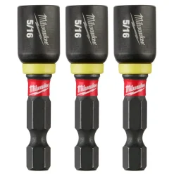 Milwaukee SHOCKWAVE Impact Duty 5/16" x 1-7/8" Magnetic Nut Driver 3PK 49-66-4523