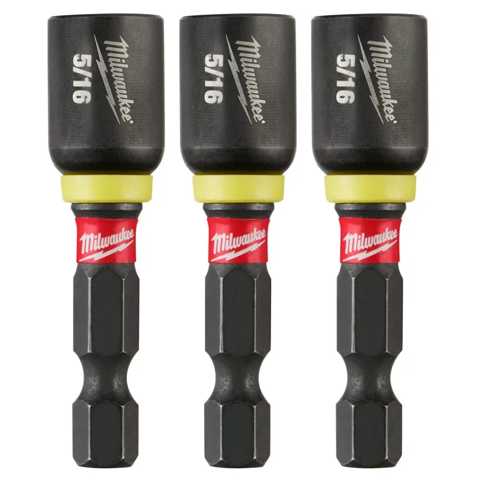 Milwaukee SHOCKWAVE Impact Duty 5/16" x 1-7/8" Magnetic Nut Driver 3PK 49-66-4523