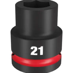 Milwaukee Shockwave Impact Duty 3/4" Drive 21mm Standard 6 Point Socket 49-66-6359