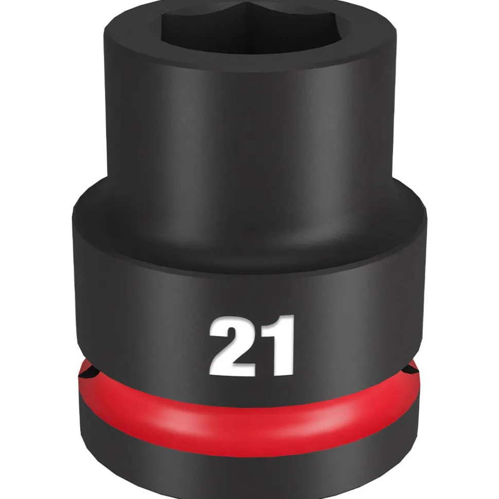 Milwaukee Shockwave Impact Duty 3/4" Drive 21mm Standard 6 Point Socket 49-66-6359