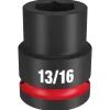 Milwaukee Shockwave Impact Duty 3/4" Drive 13/16" Standard 6 Point Socket 49-66-6304