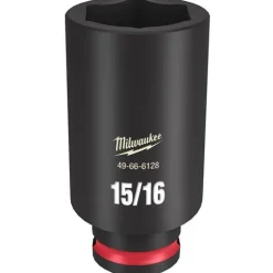 Milwaukee Shockwave Impact Duty 3/8'' Drive 15/16" Deep 6 Point Socket 49-66-6128