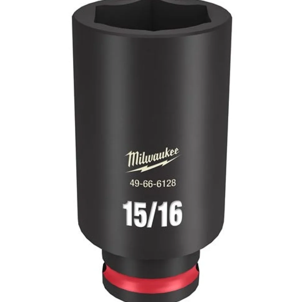 Milwaukee Shockwave Impact Duty 3/8'' Drive 15/16" Deep 6 Point Socket 49-66-6128