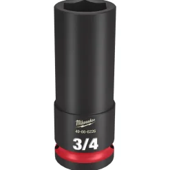 Milwaukee Shockwave Impact Duty 1/2" Drive 3/4" Deep 6 Point Socket 49-66-6226