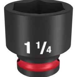 Milwaukee Shockwave Impact Duty 1/2" Drive 1-1/4" Standard 6 Point Socket 49-66-6214