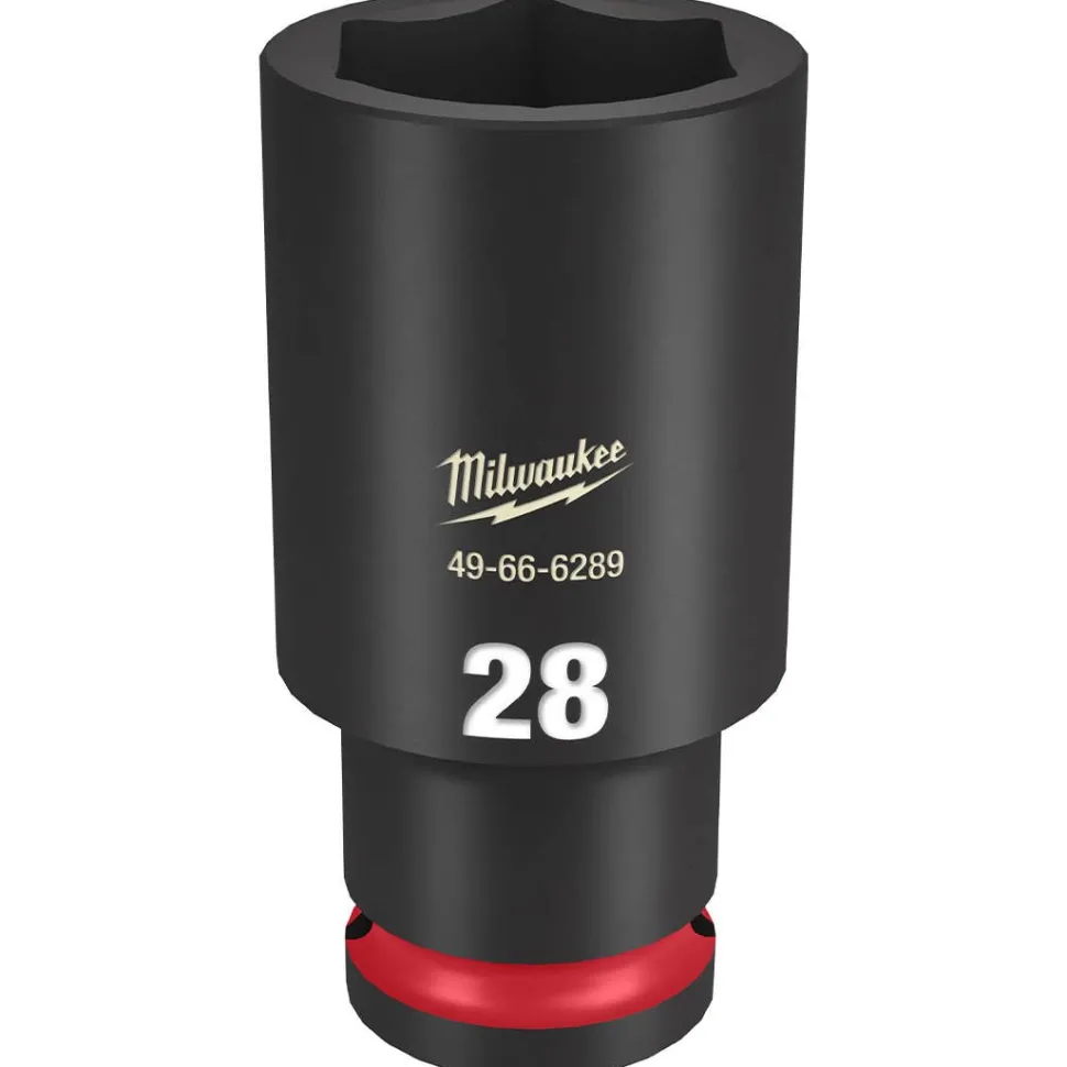 Milwaukee Shockwave Impact Duty 1/2" Drive 28mm Deep 6 Point Socket 49-66-6289