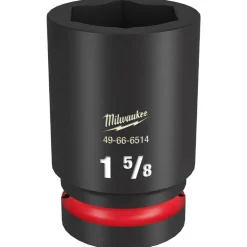 Milwaukee Shockwave Impact Duty 1" Drive 1-5/8" Deep 6 Point Socket 49-66-6514