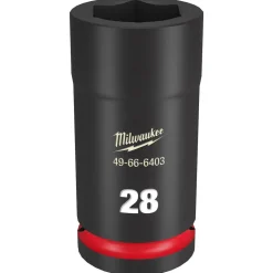 Milwaukee Shockwave Impact Duty 3/4" Drive 28mm Deep 6 Point Socket 49-66-6403