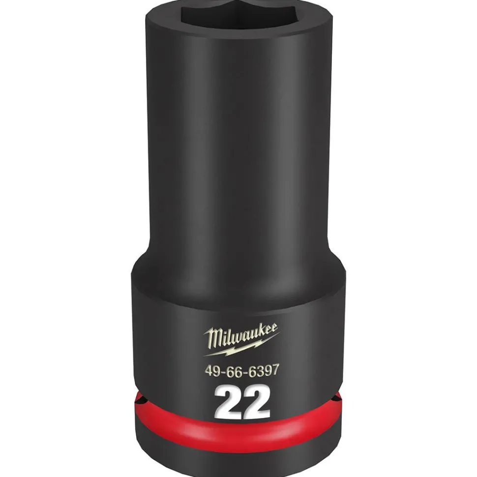 Milwaukee Shockwave Impact Duty 3/4" Drive 22mm Deep 6 Point Socket 49-66-6397