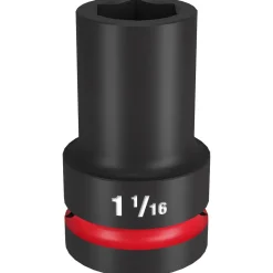Milwaukee Shockwave Impact Duty 1" Drive 1-1/16" Deep 6 Point Socket 49-66-6505