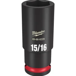 Milwaukee Shockwave Impact Duty 1/2" Drive 15/16" Deep 6 Point Socket 49-66-6229