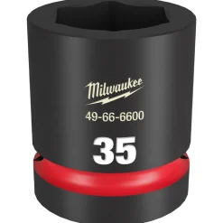 Milwaukee Shockwave Impact Duty 1" Drive 35mm Standard 6 Point Socket 49-66-6600