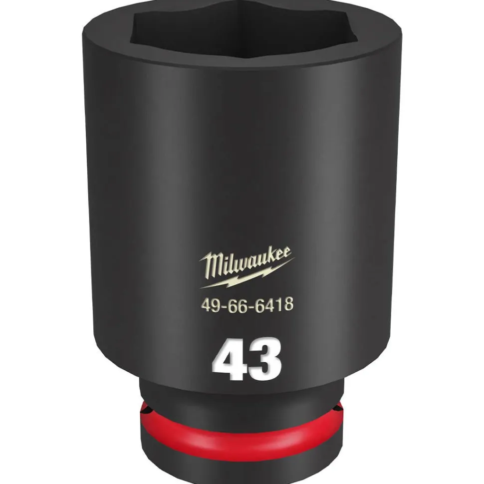 Milwaukee Shockwave Impact Duty 3/4" Drive 43mm Deep 6 Point Socket 49-66-6418