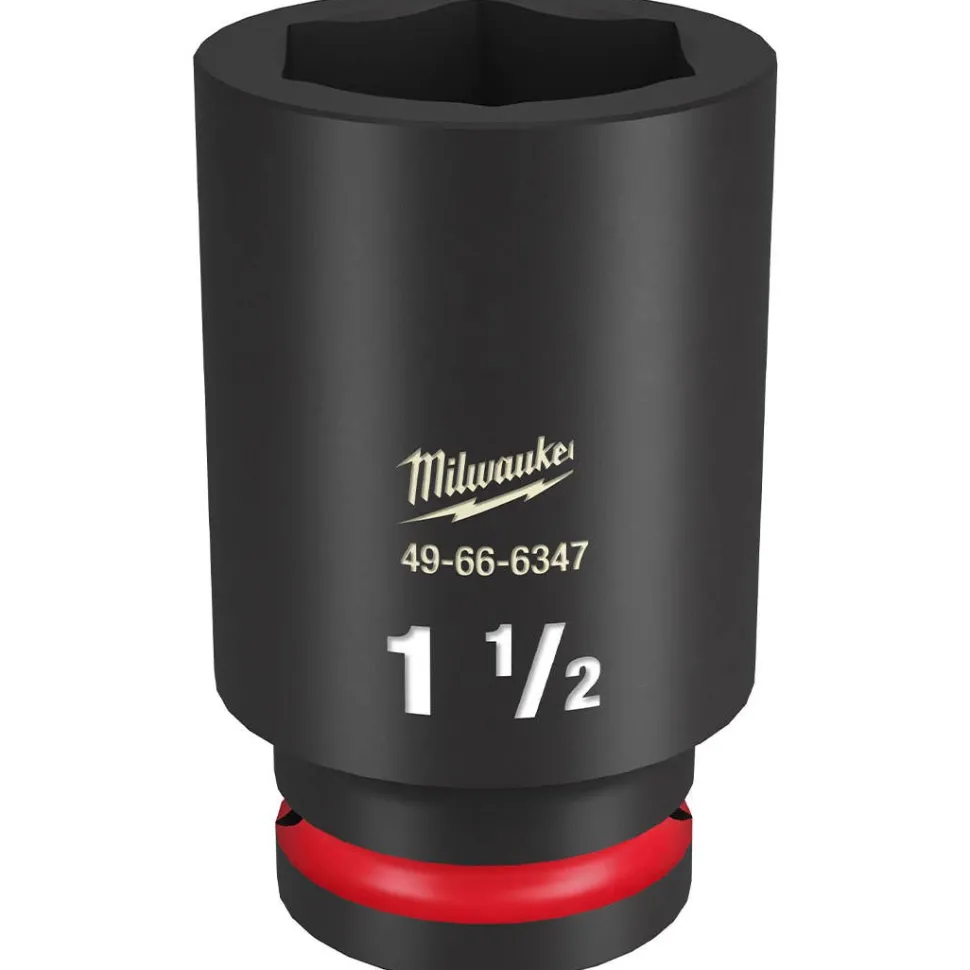 Milwaukee Shockwave Impact Duty 3/4" Drive 1-1/2" Deep 6 Point Socket 49-66-6347