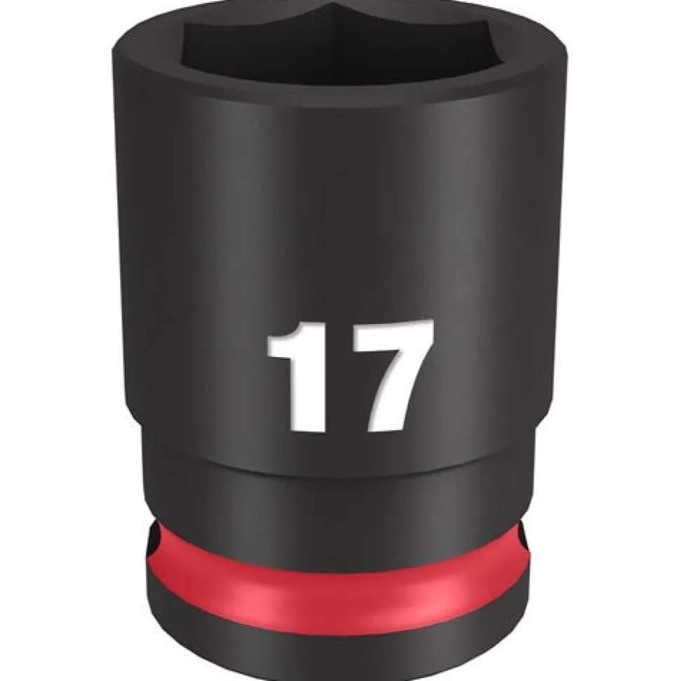 Milwaukee Shockwave Impact Duty 3/8'' Drive 17mm Standard 6 Point Socket 49-66-6141