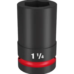 Milwaukee Shockwave Impact Duty 1" Drive 1-1/4" Deep 6 Point Socket 49-66-6508