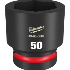 Milwaukee Shockwave Impact Duty 1" Drive 50mm Standard 6 Point Socket 49-66-6607