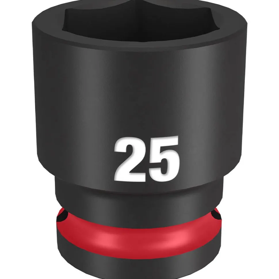 Milwaukee Shockwave Impact Duty 1/2" Drive 25mm Standard 6 Point Socket 49-66-6257