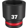 Milwaukee Shockwave Impact Duty 3/4" Drive 37mm Standard 6 Point Socket 49-66-6375