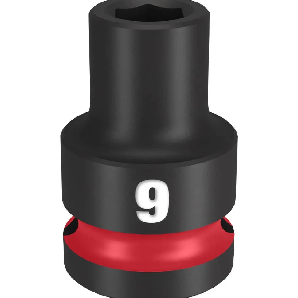 Milwaukee Shockwave Impact Duty 1/2" Drive 9mm Standard 6 Point Socket 49-66-6241