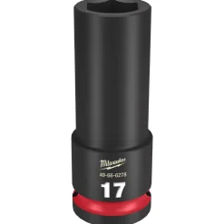 Milwaukee Shockwave Impact Duty 1/2" Drive 17mm Deep 6 Point Socket 49-66-6278