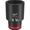 Milwaukee Shockwave Impact Duty 1/2" Drive 1-1/2" Deep 6 Point Socket 49-66-6238