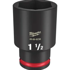 Milwaukee Shockwave Impact Duty 1/2" Drive 1-1/2" Deep 6 Point Socket 49-66-6238