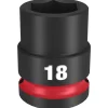 Milwaukee Shockwave Impact Duty 1/2" Drive 18mm Standard 6 Point Socket 49-66-6250
