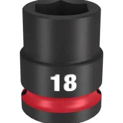 Milwaukee Shockwave Impact Duty 1/2" Drive 18mm Standard 6 Point Socket 49-66-6250