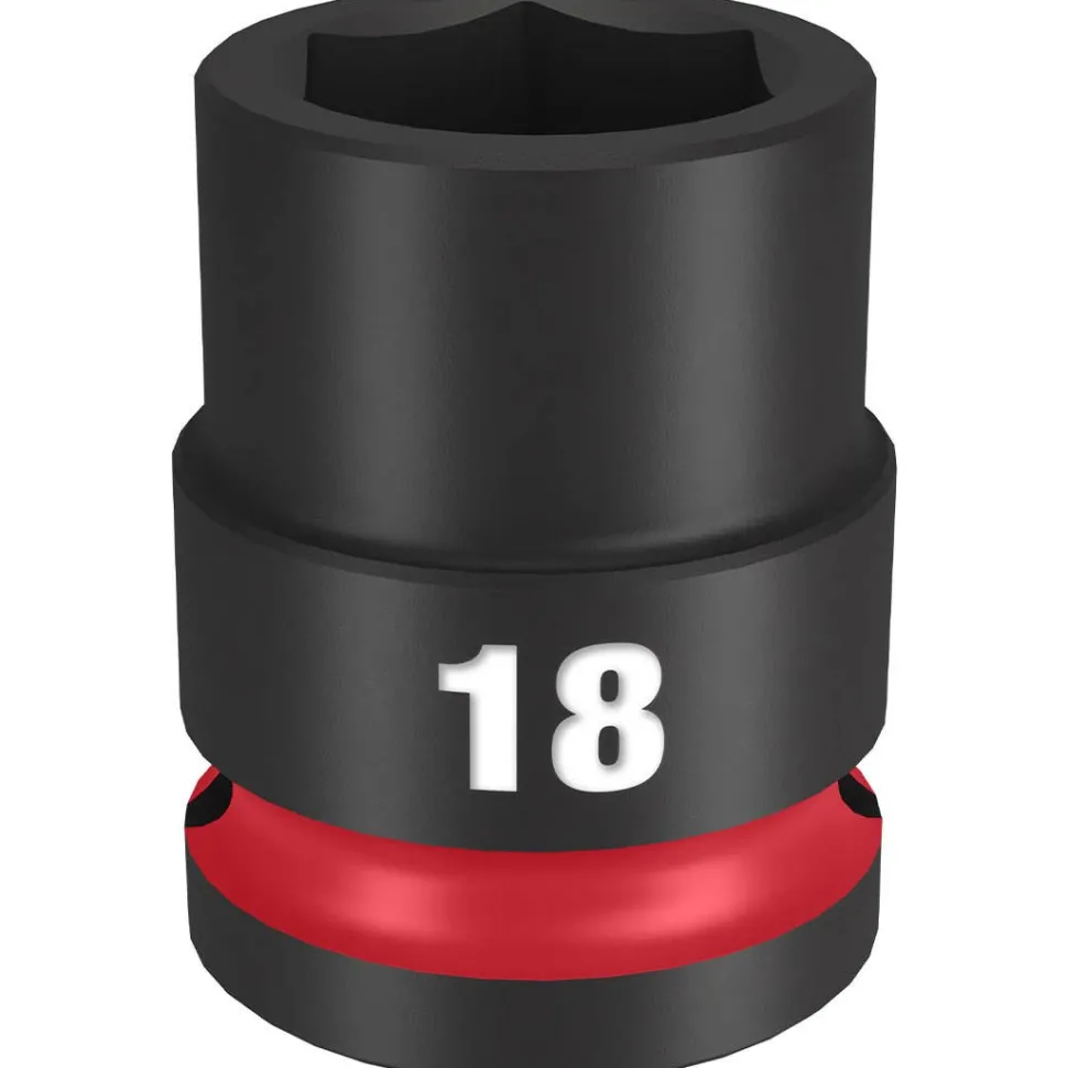 Milwaukee Shockwave Impact Duty 1/2" Drive 18mm Standard 6 Point Socket 49-66-6250