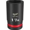 Milwaukee Shockwave Impact Duty 1" Drive 1-7/16" Deep 6 Point Socket 49-66-6511