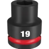 Milwaukee Shockwave Impact Duty 3/4" Drive 19mm Standard 6 Point Socket 49-66-6357