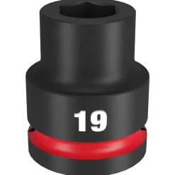 Milwaukee Shockwave Impact Duty 3/4" Drive 19mm Standard 6 Point Socket 49-66-6357