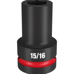 Milwaukee Shockwave Impact Duty 1" Drive 15/16" Deep 6 Point Socket 49-66-6503