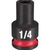 Milwaukee Shockwave Impact Duty 3/8" Drive 1/4" Standard 6 Point Socket 49-66-6100