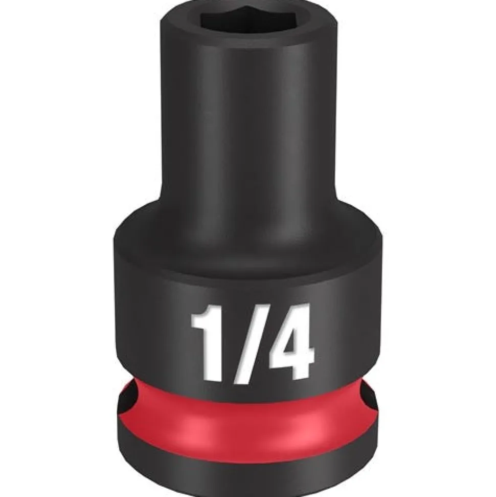 Milwaukee Shockwave Impact Duty 3/8" Drive 1/4" Standard 6 Point Socket 49-66-6100