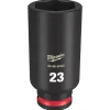 Milwaukee Shockwave Impact Duty 3/8" Drive 23mm Deep 6 Point Socket 49-66-6164
