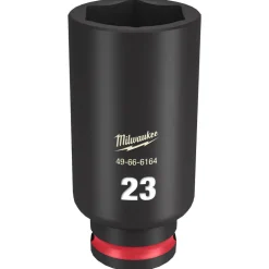 Milwaukee Shockwave Impact Duty 3/8" Drive 23mm Deep 6 Point Socket 49-66-6164