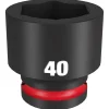 Milwaukee Shockwave Impact Duty 3/4" Drive 40mm Standard 6 Point Socket 49-66-6378