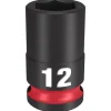 Milwaukee Shockwave Impact Duty 3/8'' Drive 12mm Standard 6 Point Socket 49-66-6136