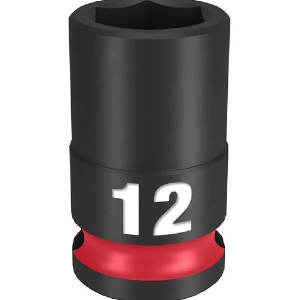 Milwaukee Shockwave Impact Duty 3/8'' Drive 12mm Standard 6 Point Socket 49-66-6136