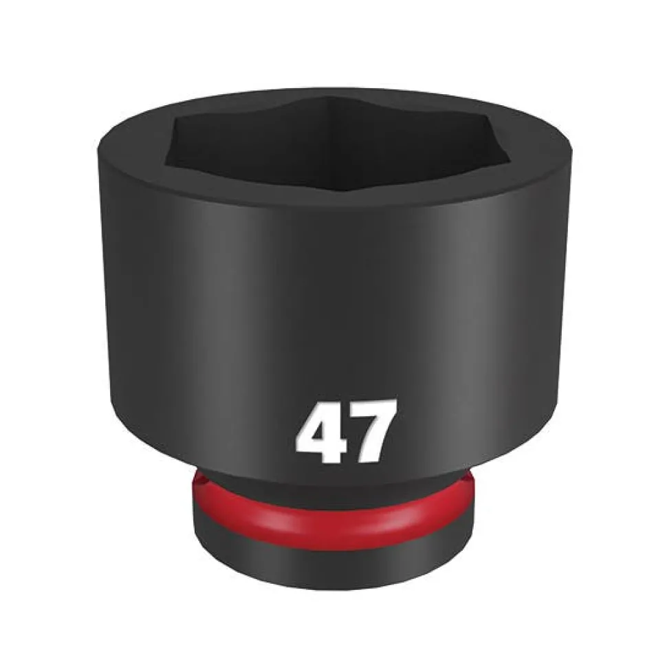 Milwaukee Shockwave Impact Duty 3/4" Drive 47mm Standard 6 Point Socket 49-66-6385