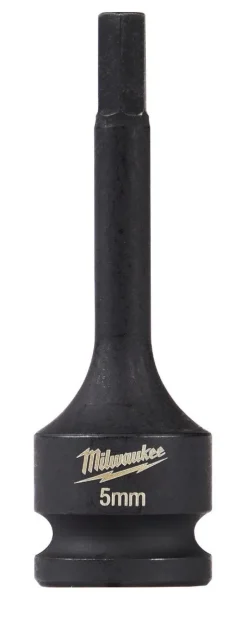 Milwaukee Shockwave Lineman's 1/2" Drive - 5mm Hex Bit Socket 49-66-5145