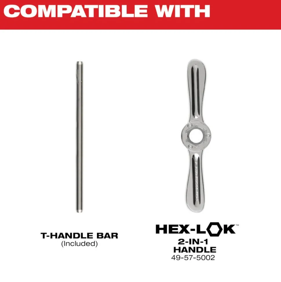 Milwaukee Tap Collet for Taps up to 1/2" & T Handle Bar 49-57-5001