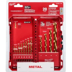 Milwaukee THUNDERBOLT Titanium Drill Bit Set - 20 Piece 48-89-1105