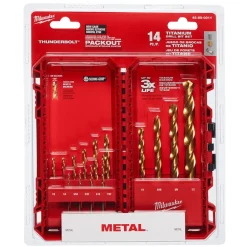 Milwaukee THUNDERBOLT Titanium Drill Bit Set - 14 Piece 48-89-0011