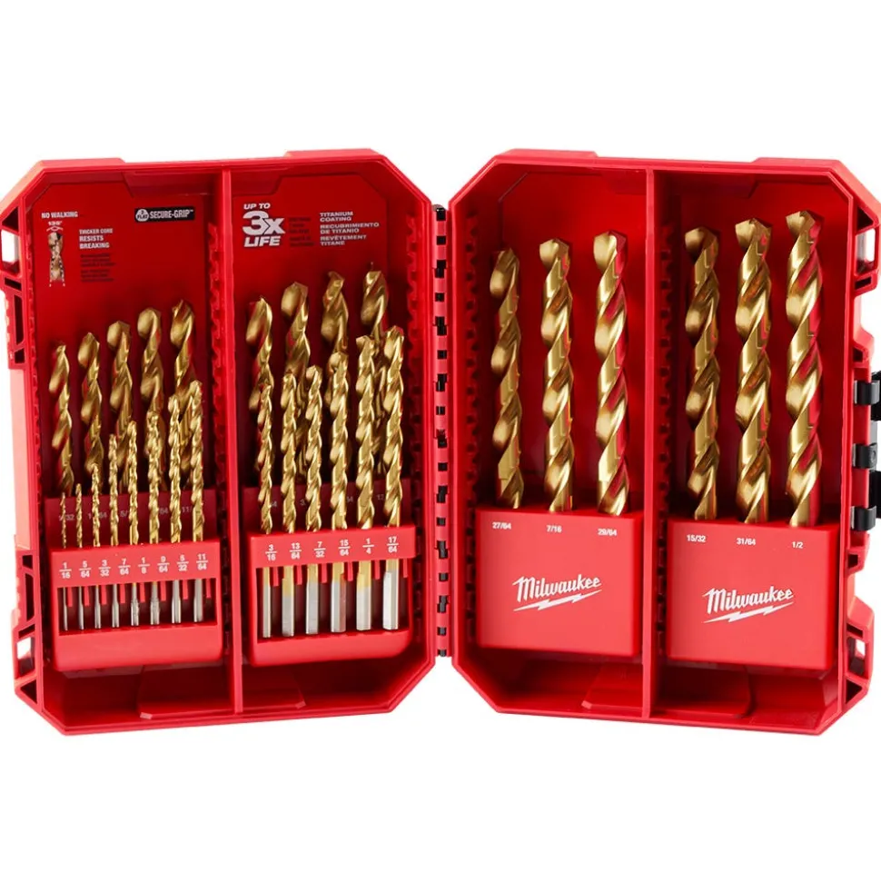Milwaukee THUNDERBOLT Titanium Drill Bit Set - 29 Piece 48-89-0012